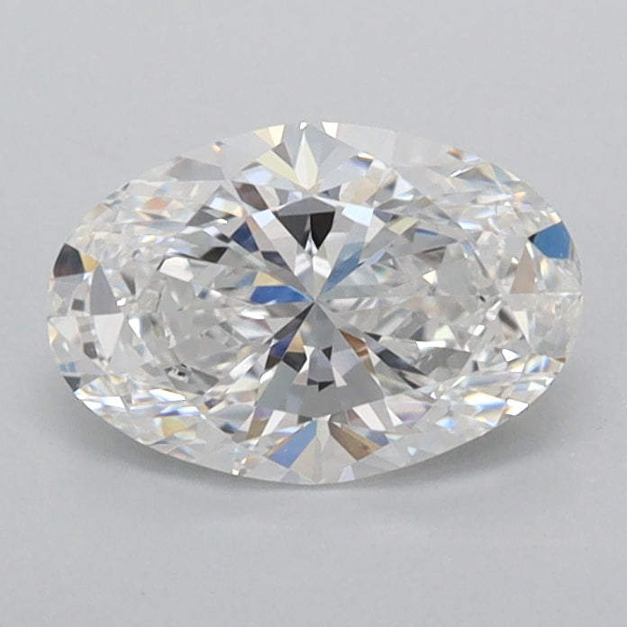 0.94 Carat Oval Shaped, Ideal Cut, D Color, IF Clarity, IGI Certified Lab Grown Diamond