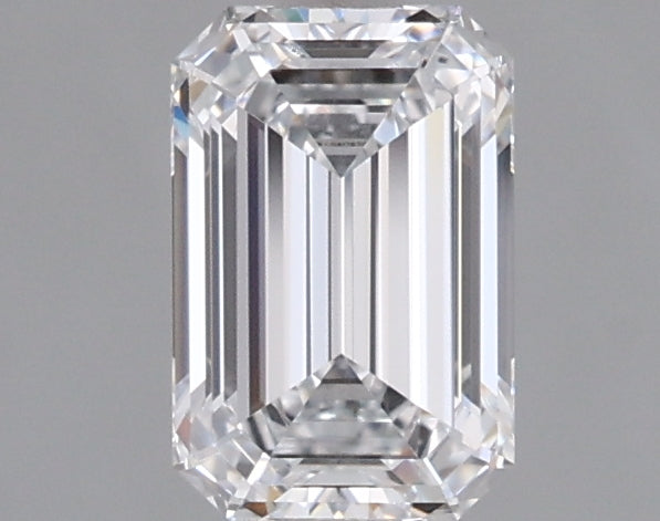 0.94 Carat Emerald Shaped, Ideal Cut, D Color, VVS2 Clarity, IGI Certified Lab Grown Diamond