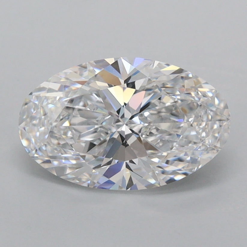 1.42 Carat Oval Shaped, Excellent Cut, D Color, VVS1 Clarity, IGI Certified Lab Grown Diamond