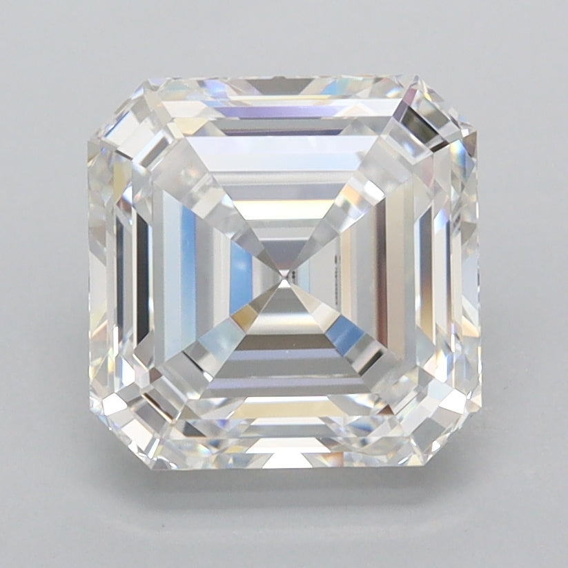 2.60 Carat Asscher Shaped, Ideal Cut, E Color, VVS1 Clarity, IGI Certified Lab Grown Diamond