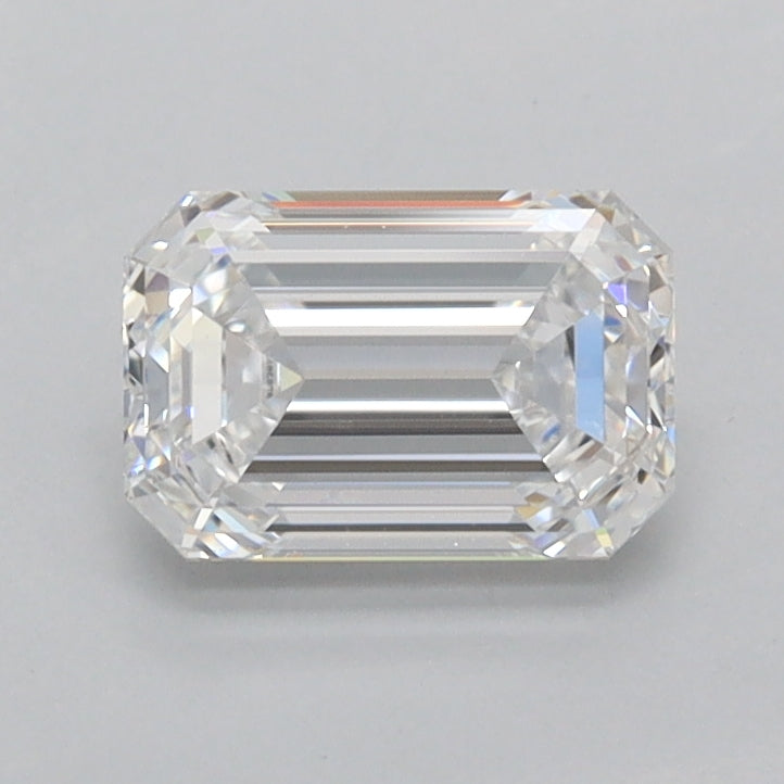 1.03 Carat Emerald Shaped, Ideal Cut, D Color, FL Clarity, IGI Certified Lab Grown Diamond