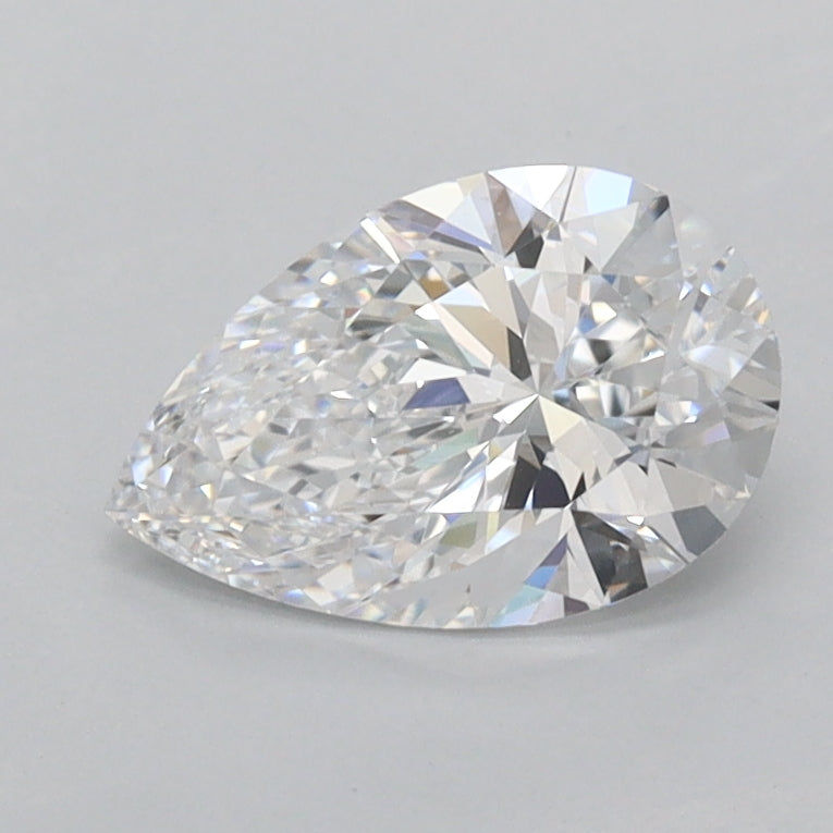 1.01 Carat Pear Shaped, Excellent Cut, D Color, FL Clarity, IGI Certified Lab Grown Diamond