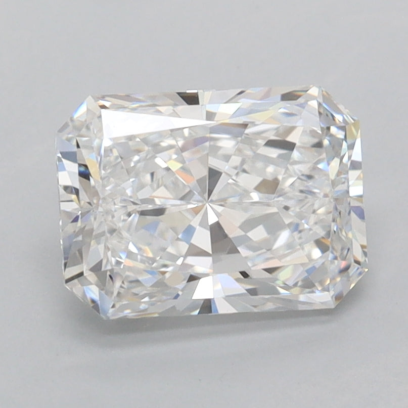 1.71 Carat Radiant Shaped, Ideal Cut, D Color, FL Clarity, IGI Certified Lab Grown Diamond