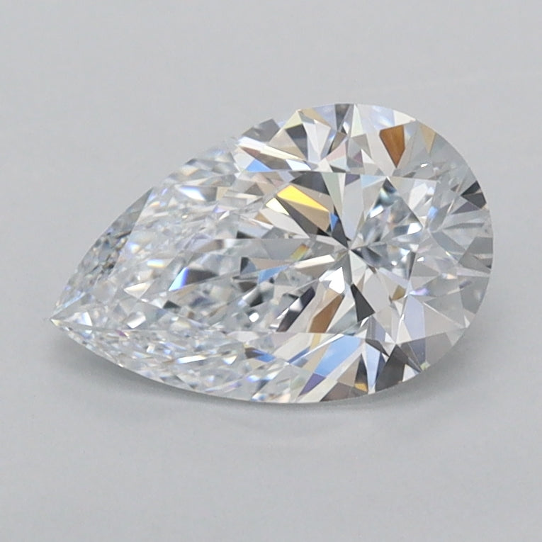 1.01 Carat Pear Shaped, Ideal Cut, D Color, IF Clarity, IGI Certified Lab Grown Diamond