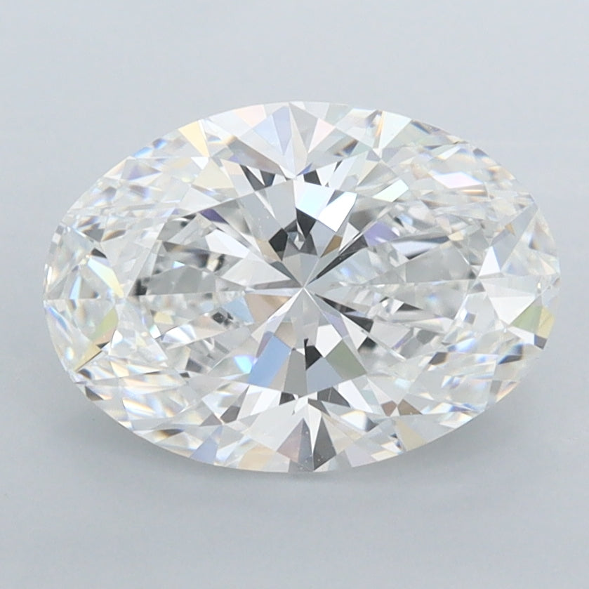 2.05 Carat Oval Shaped, Ideal Cut, E Color, IF Clarity, IGI Certified Lab Grown Diamond