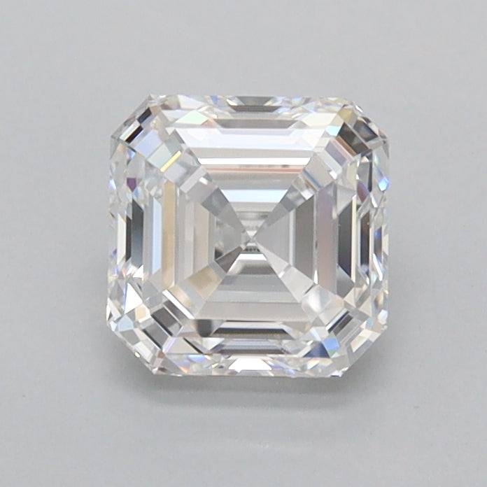 0.96 Carat Asscher Shaped, Ideal Cut, D Color, VVS2 Clarity, IGI Certified Lab Grown Diamond