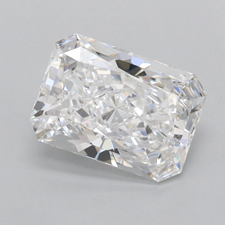 0.97 Carat Radiant Shaped, Excellent Cut, D Color, IF Clarity, IGI Certified Lab Grown Diamond