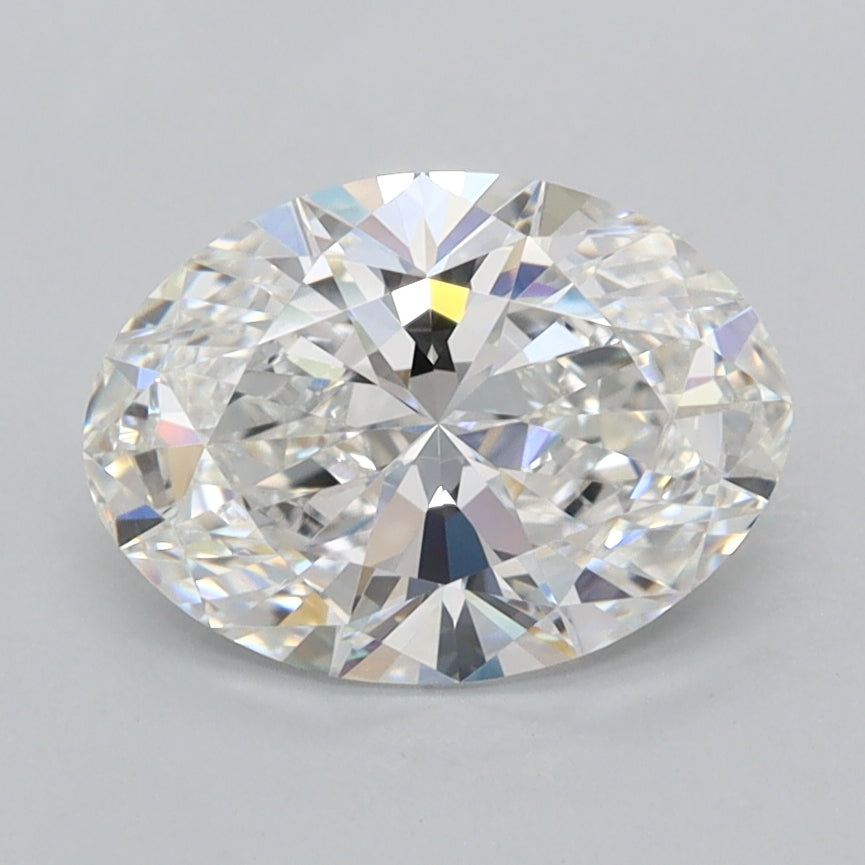 1.94 Carat Oval Shaped, Ideal Cut, E Color, FL Clarity, IGI Certified Lab Grown Diamond