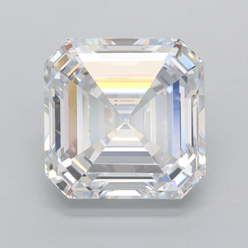 2.55 Carat Asscher Shaped, Excellent Cut, D Color, VVS1 Clarity, IGI Certified Lab Grown Diamond