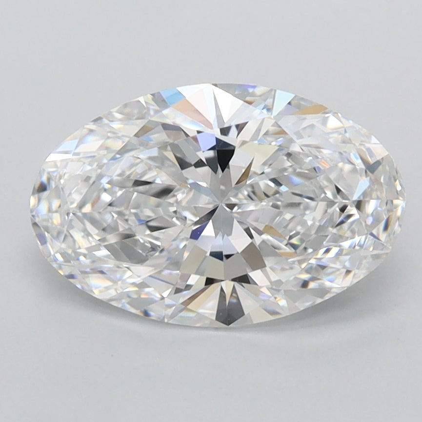 1.97 Carat Oval Shaped, Ideal Cut, D Color, VVS1 Clarity, IGI Certified Lab Grown Diamond