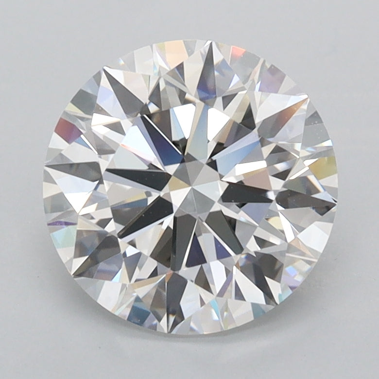 2.35 Carat Round Shaped, Ideal Cut, D Color, VVS1 Clarity, IGI Certified Lab Grown Diamond