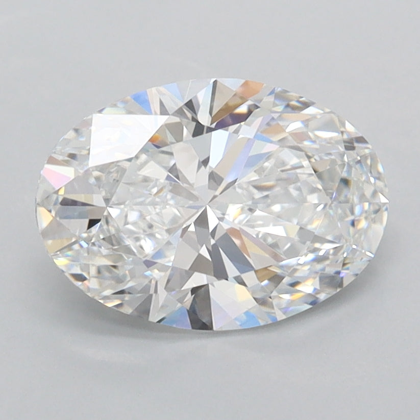 1.84 Carat Oval Shaped, Ideal Cut, D Color, FL Clarity, IGI Certified Lab Grown Diamond