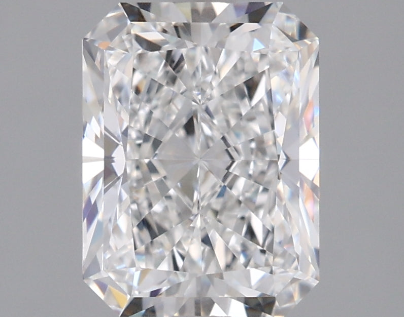 1.90 Carat Radiant Shaped, Ideal Cut, D Color, VVS1 Clarity, IGI Certified Lab Grown Diamond