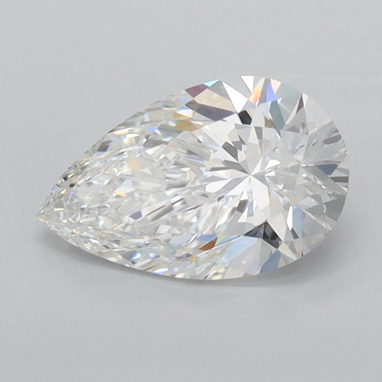 1.03 Carat Pear Shaped, Excellent Cut, D Color, FL Clarity, IGI Certified Lab Grown Diamond