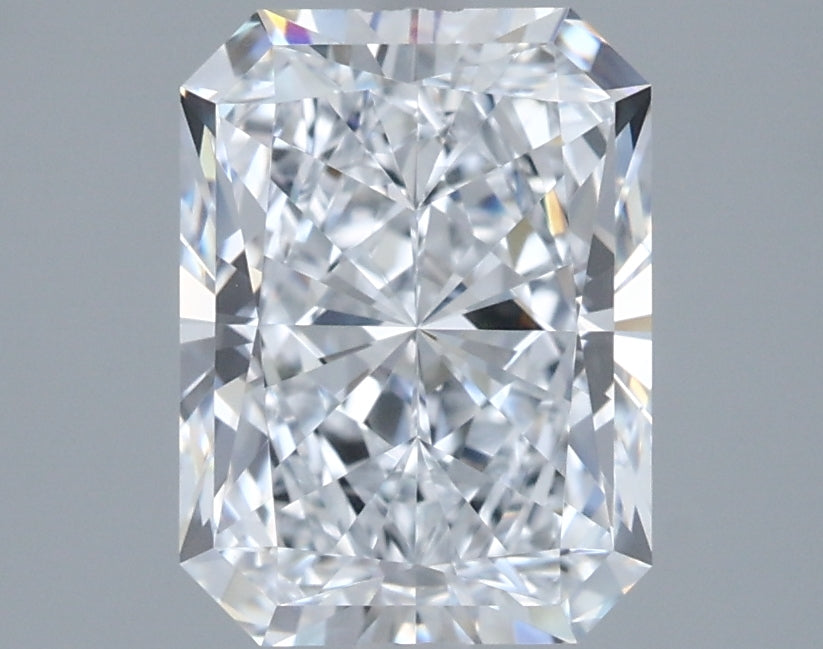 1.88 Carat Radiant Shaped, Ideal Cut, D Color, VVS1 Clarity, IGI Certified Lab Grown Diamond