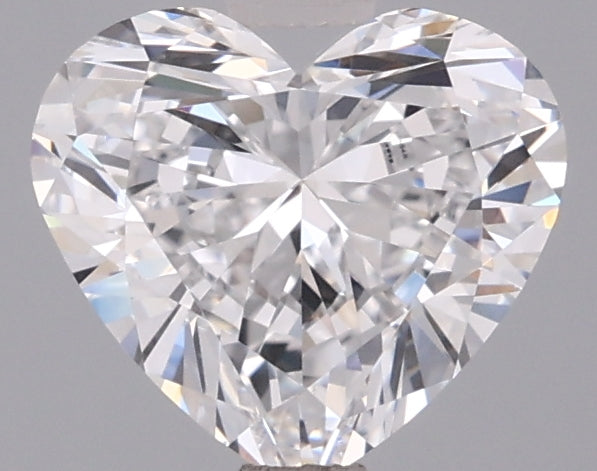 1.30 Carat Heart Shaped, Very Good Cut, D Color, VVS1 Clarity, IGI Certified Lab Grown Diamond