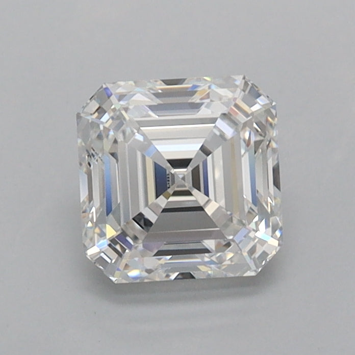 1.02 Carat Asscher Shaped, Ideal Cut, D Color, FL Clarity, IGI Certified Lab Grown Diamond