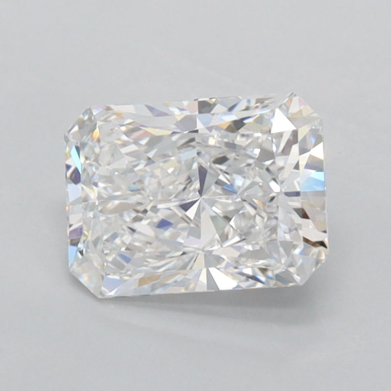 1.22 Carat Radiant Shaped, Ideal Cut, D Color, FL Clarity, IGI Certified Lab Grown Diamond