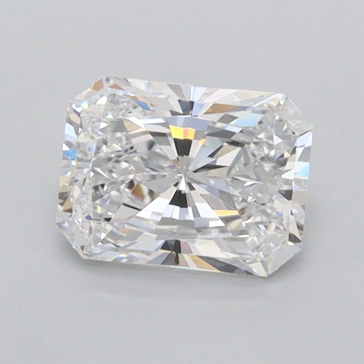 0.96 Carat Radiant Shaped, Ideal Cut, D Color, VVS2 Clarity, IGI Certified Lab Grown Diamond