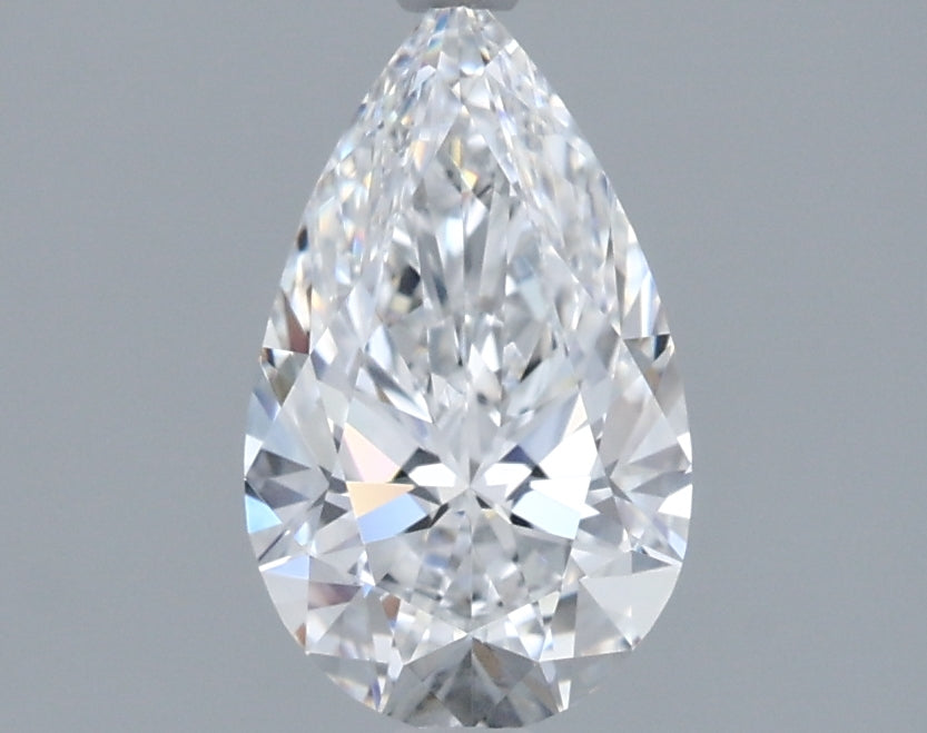 0.90 Carat Pear Shaped, Ideal Cut, D Color, VVS2 Clarity, IGI Certified Lab Grown Diamond