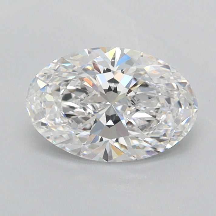 0.90 Carat Oval Shaped, Ideal Cut, D Color, FL Clarity, IGI Certified Lab Grown Diamond