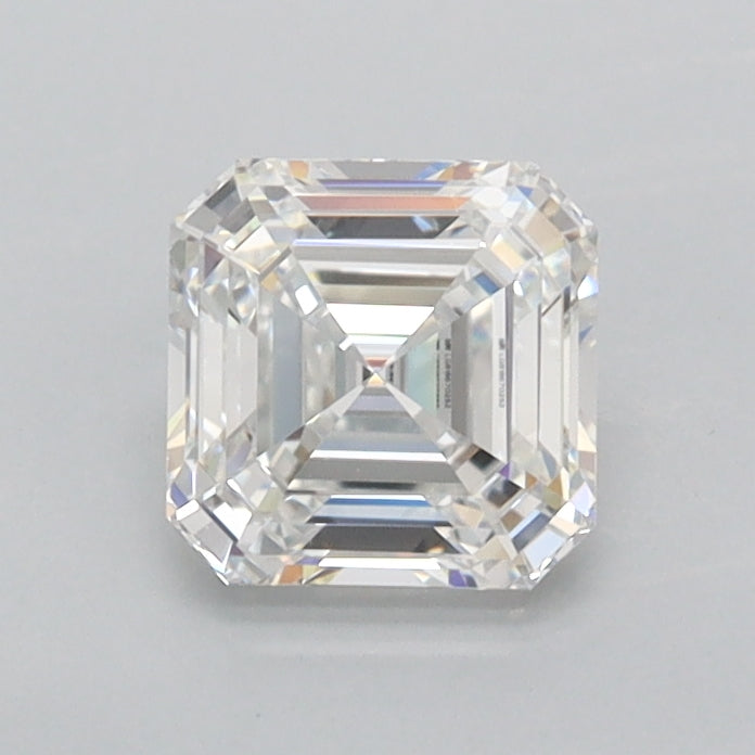 0.97 Carat Asscher Shaped, Ideal Cut, E Color, FL Clarity, IGI Certified Lab Grown Diamond
