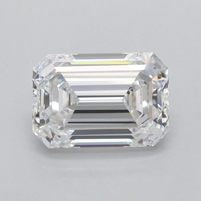 0.95 Carat Emerald Shaped, Ideal Cut, D Color, VVS1 Clarity, IGI Certified Lab Grown Diamond