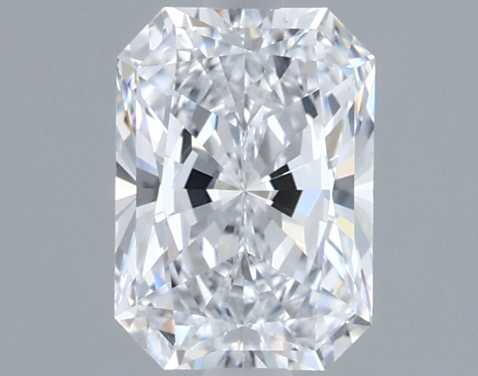 0.98 Carat Radiant Shaped, Ideal Cut, D Color, VVS2 Clarity, IGI Certified Lab Grown Diamond