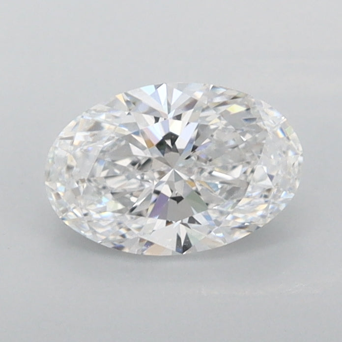 0.68 Carat Oval Shaped, Ideal Cut, D Color, FL Clarity, IGI Certified Lab Grown Diamond