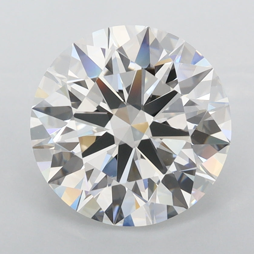 2.84 Carat Round Shaped, Ideal Cut, D Color, FL Clarity, IGI Certified Lab Grown Diamond