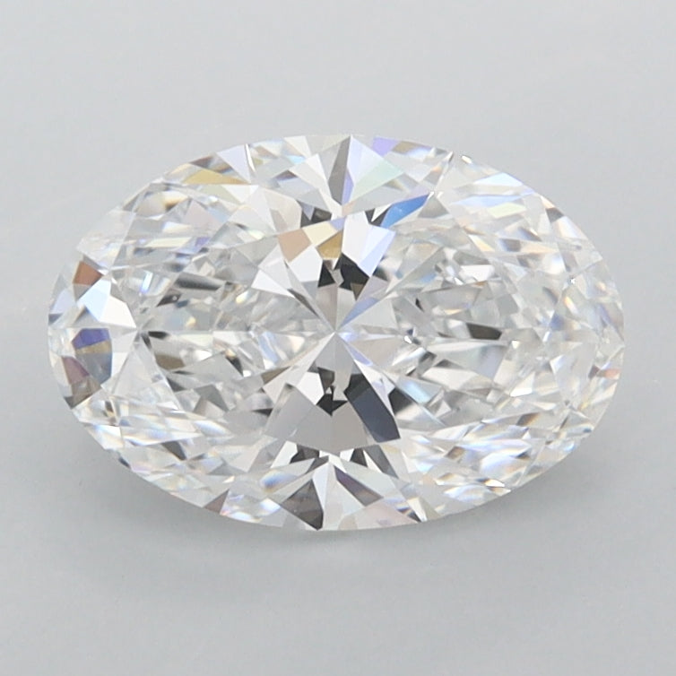 1.32 Carat Oval Shaped, Ideal Cut, D Color, FL Clarity, IGI Certified Lab Grown Diamond