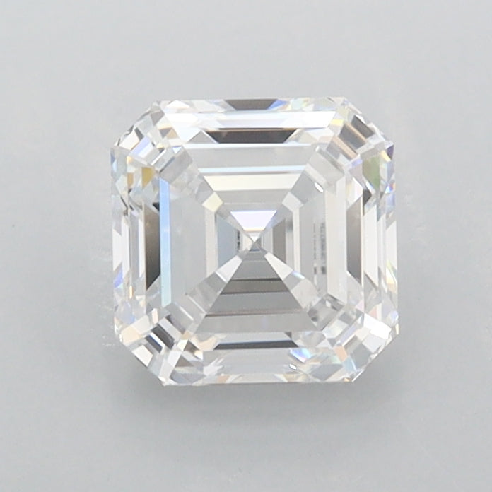 1.02 Carat Asscher Shaped, Ideal Cut, D Color, FL Clarity, IGI Certified Lab Grown Diamond