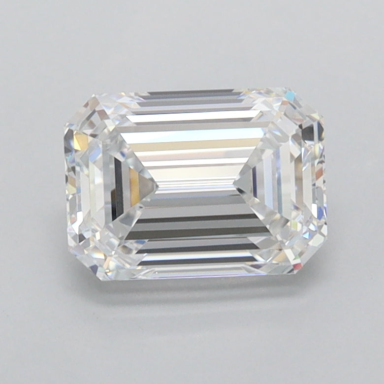 1.46 Carat Emerald Shaped, Ideal Cut, D Color, FL Clarity, IGI Certified Lab Grown Diamond