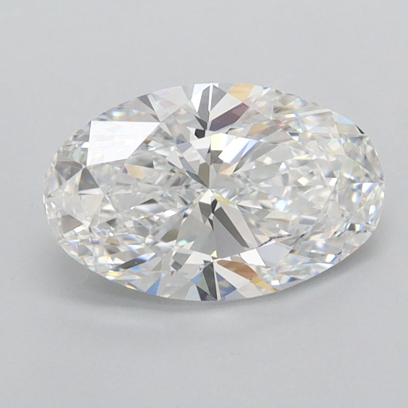 1.39 Carat Oval Shaped, Excellent Cut, D Color, FL Clarity, IGI Certified Lab Grown Diamond
