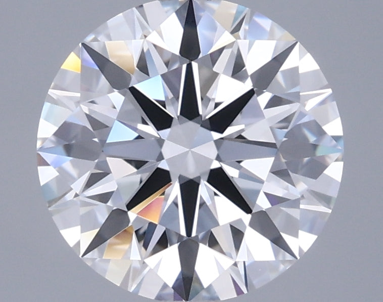2.55 Carat Round Shaped, Ideal Cut, D Color, VVS1 Clarity, IGI Certified Lab Grown Diamond