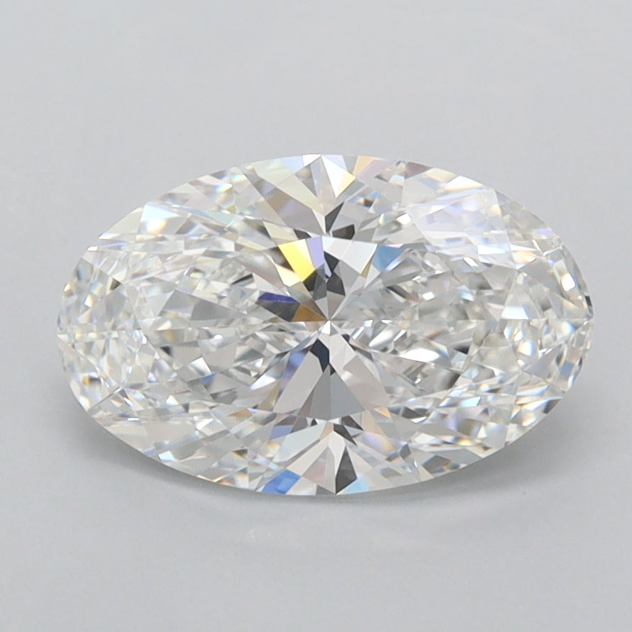 1.96 Carat Oval Shaped, Excellent Cut, E Color, FL Clarity, IGI Certified Lab Grown Diamond
