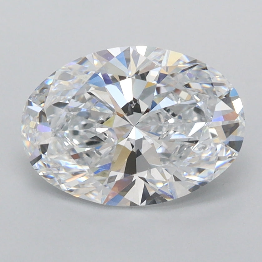 2.04 Carat Oval Shaped, Ideal Cut, D Color, FL Clarity, IGI Certified Lab Grown Diamond