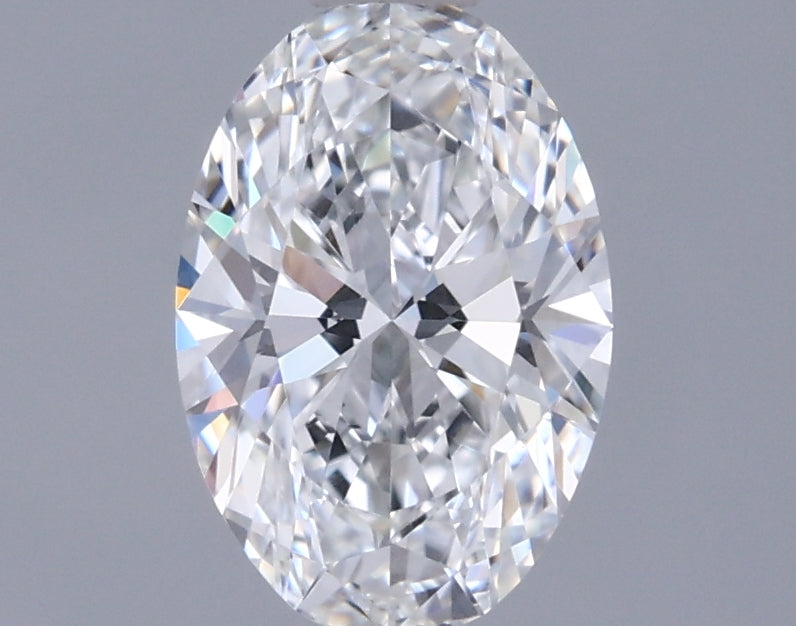 0.89 Carat Oval Shaped, Ideal Cut, D Color, VVS1 Clarity, IGI Certified Lab Grown Diamond