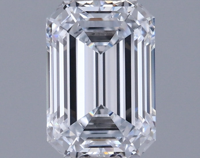 0.97 Carat Emerald Shaped, Ideal Cut, D Color, VVS1 Clarity, IGI Certified Lab Grown Diamond