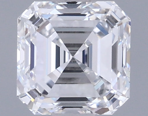 1.02 Carat Asscher Shaped, Excellent Cut, D Color, VVS1 Clarity, IGI Certified Lab Grown Diamond