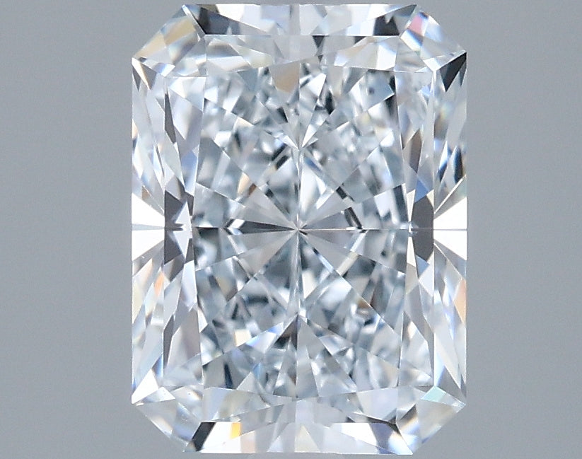 2.06 Carat Radiant Shaped, Ideal Cut, E Color, VVS1 Clarity, IGI Certified Lab Grown Diamond