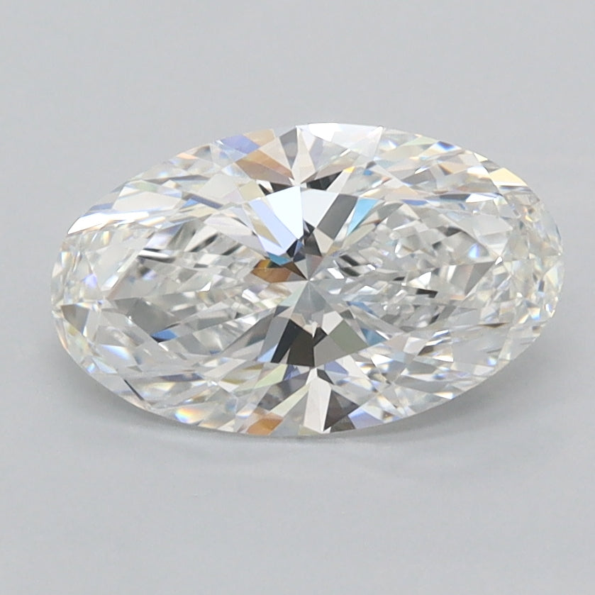 1.51 Carat Oval Shaped, Ideal Cut, E Color, FL Clarity, IGI Certified Lab Grown Diamond