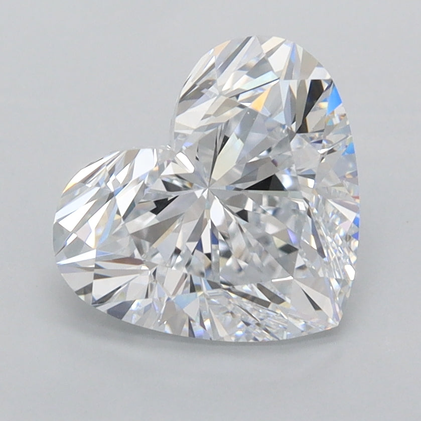 2.21 Carat Heart Shaped, Ideal Cut, E Color, VVS1 Clarity, IGI Certified Lab Grown Diamond