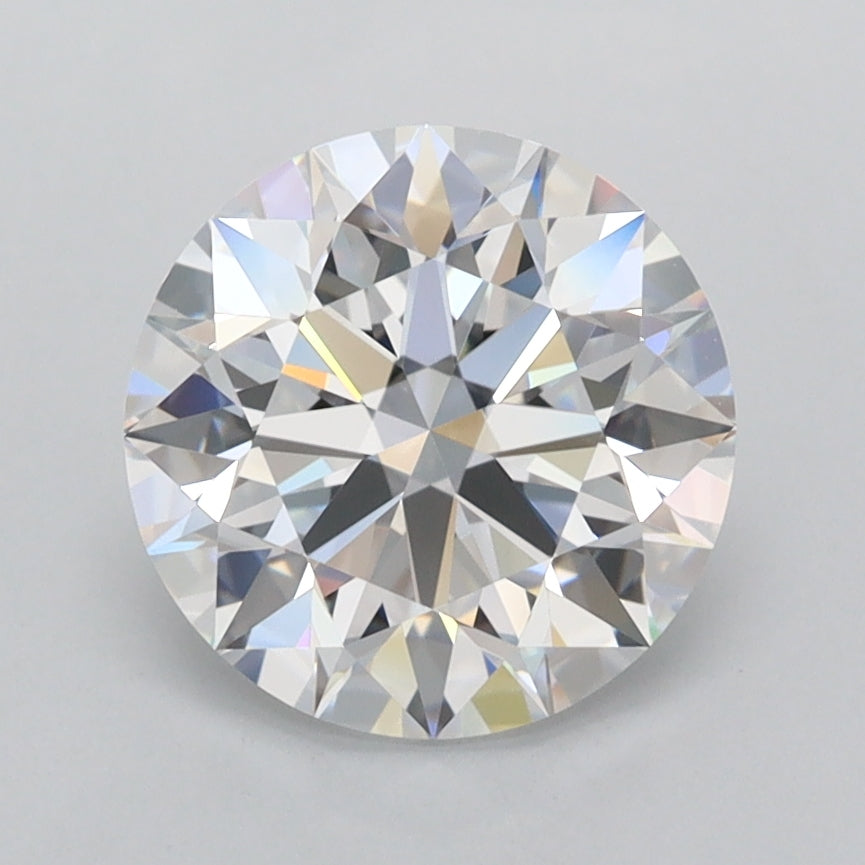 2.45 Carat Round Shaped, Excellent Cut, D Color, FL Clarity, IGI Certified Lab Grown Diamond