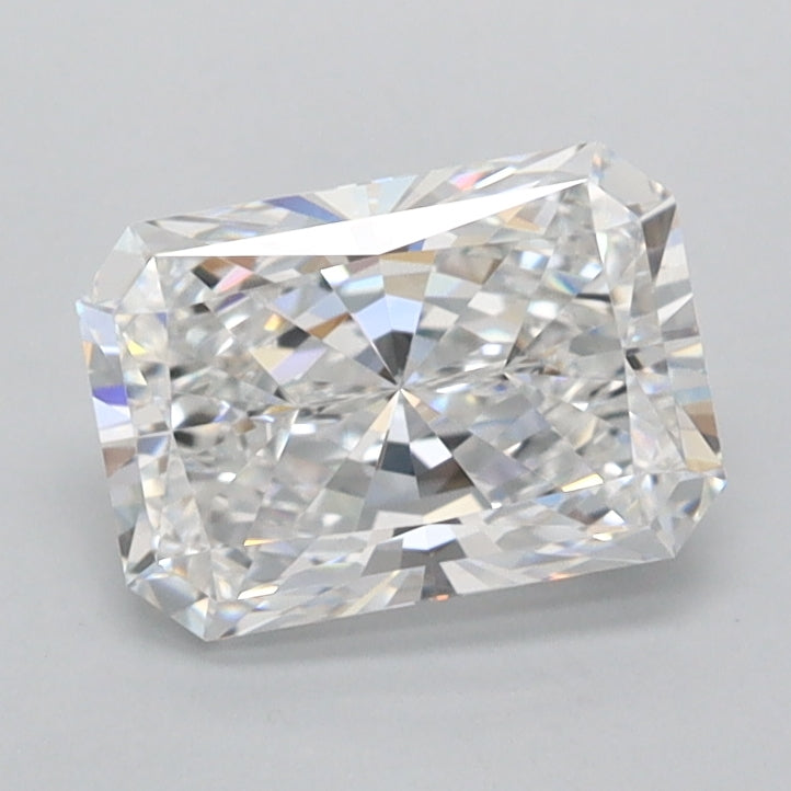 1.36 Carat Radiant Shaped, Ideal Cut, D Color, FL Clarity, IGI Certified Lab Grown Diamond
