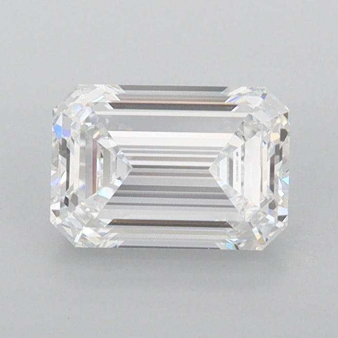 0.97 Carat Emerald Shaped, Ideal Cut, D Color, FL Clarity, IGI Certified Lab Grown Diamond