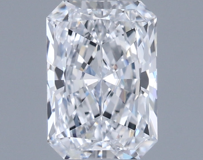 0.93 Carat Radiant Shaped, Ideal Cut, D Color, VVS1 Clarity, IGI Certified Lab Grown Diamond