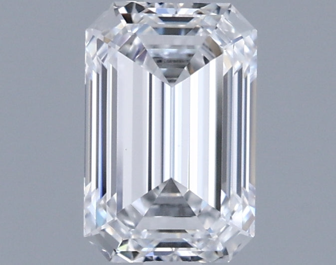 0.98 Carat Emerald Shaped, Ideal Cut, D Color, VVS2 Clarity, IGI Certified Lab Grown Diamond