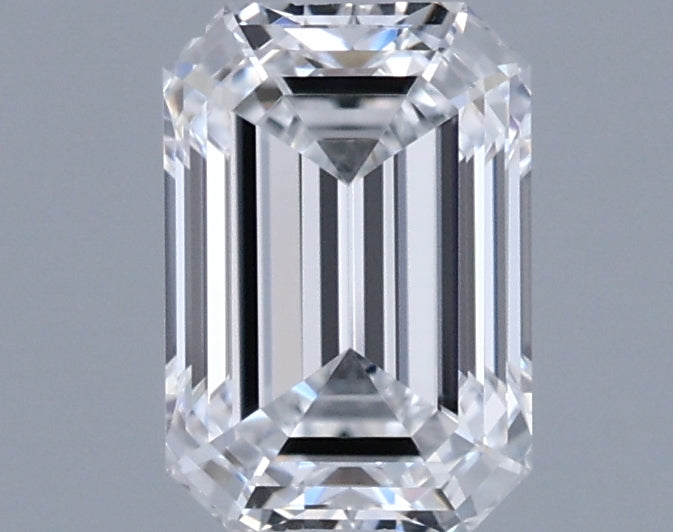 0.98 Carat Emerald Shaped, Ideal Cut, D Color, VS1 Clarity, IGI Certified Lab Grown Diamond