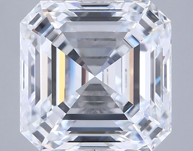 2.67 Carat Asscher Shaped, Ideal Cut, E Color, VVS1 Clarity, IGI Certified Lab Grown Diamond